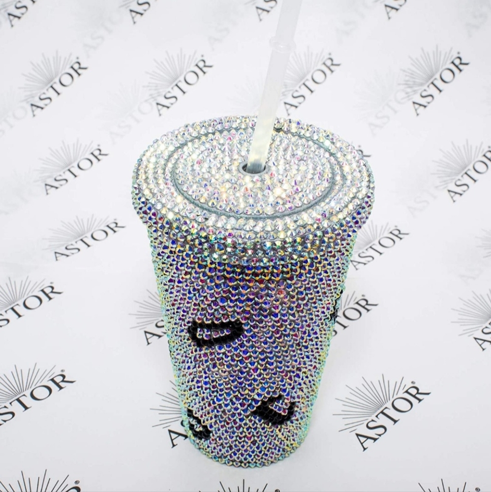 16 Oz Leopard Bling Tumbler